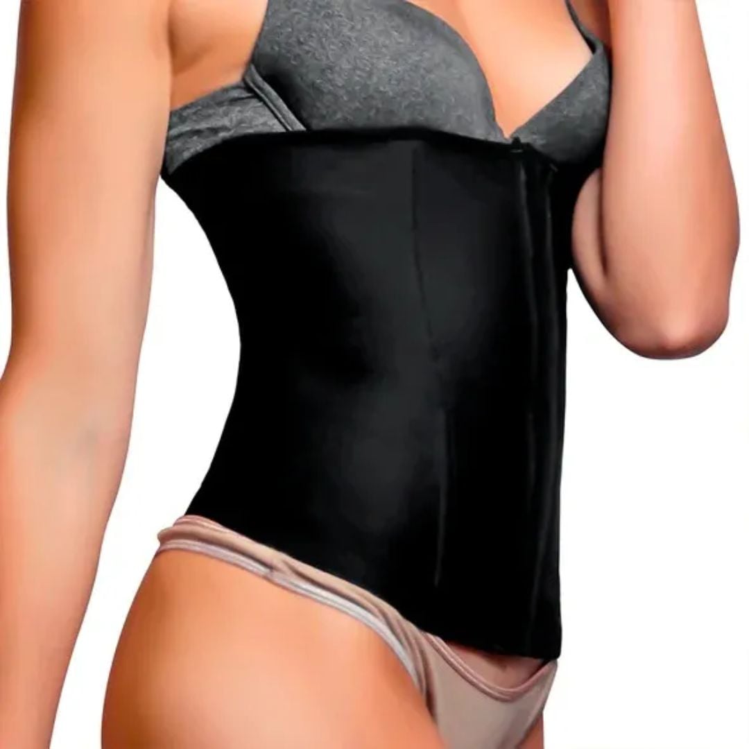 FAJA CINTURILLA INVISIBLE TIPO CORSET TELA POWERNET 3 NIVEL REGULACIÓN CON 6 VARILLAS - 1