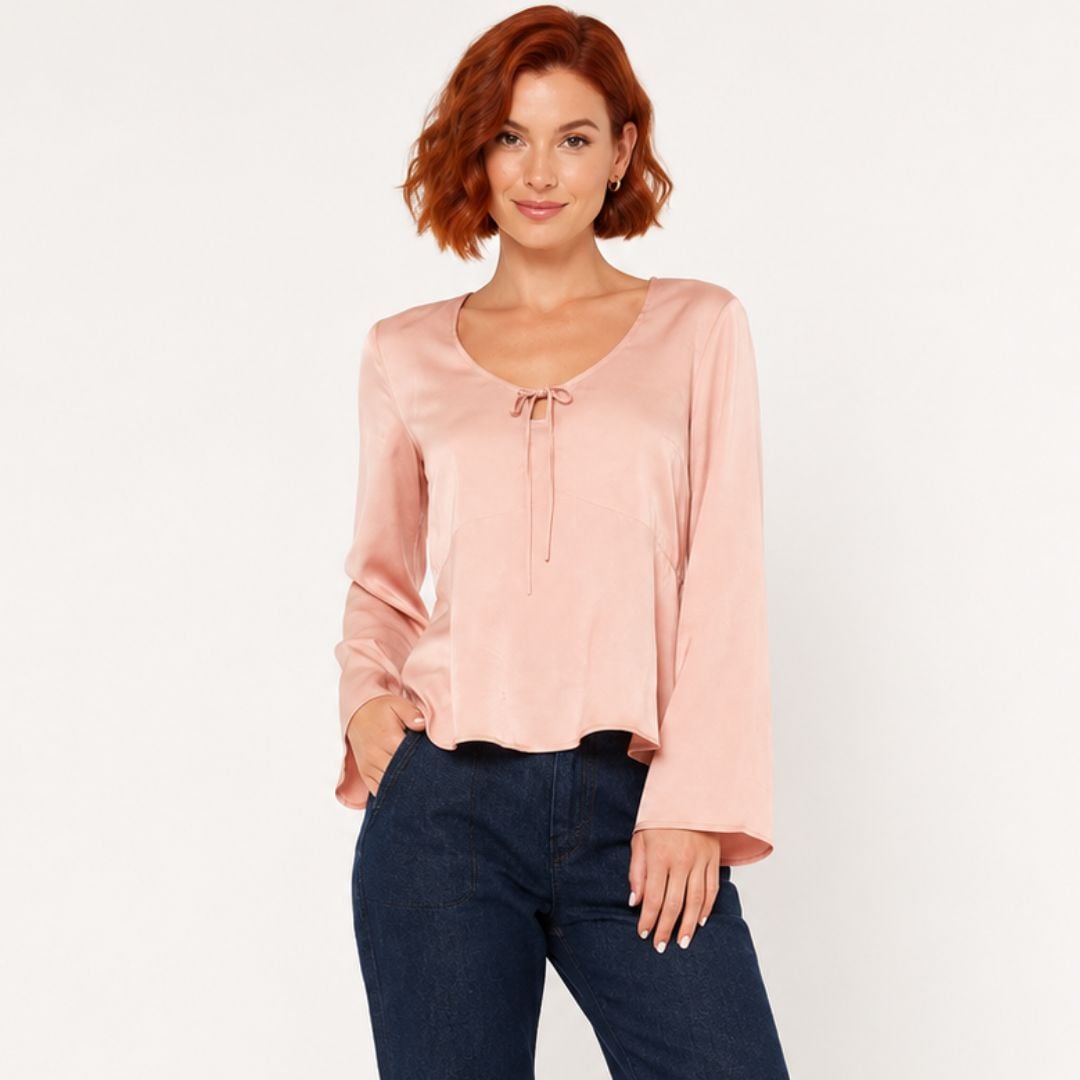 BLUSA FEMENINA ROSADA CON ESTILO VERSÁTIL Y ACABADO ELEGANTE - 1