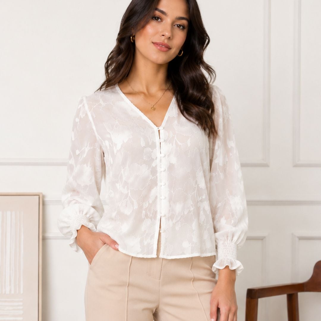 BLUSA MODERNA PARA MUJER CON CORTE CÓMODO Y REFINADO - 1