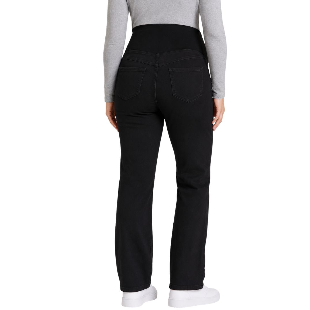 JEANS PANTALÓN DE EMBARAZADA PANTALÓN DE MATERNIDAD - NEGRO - 2