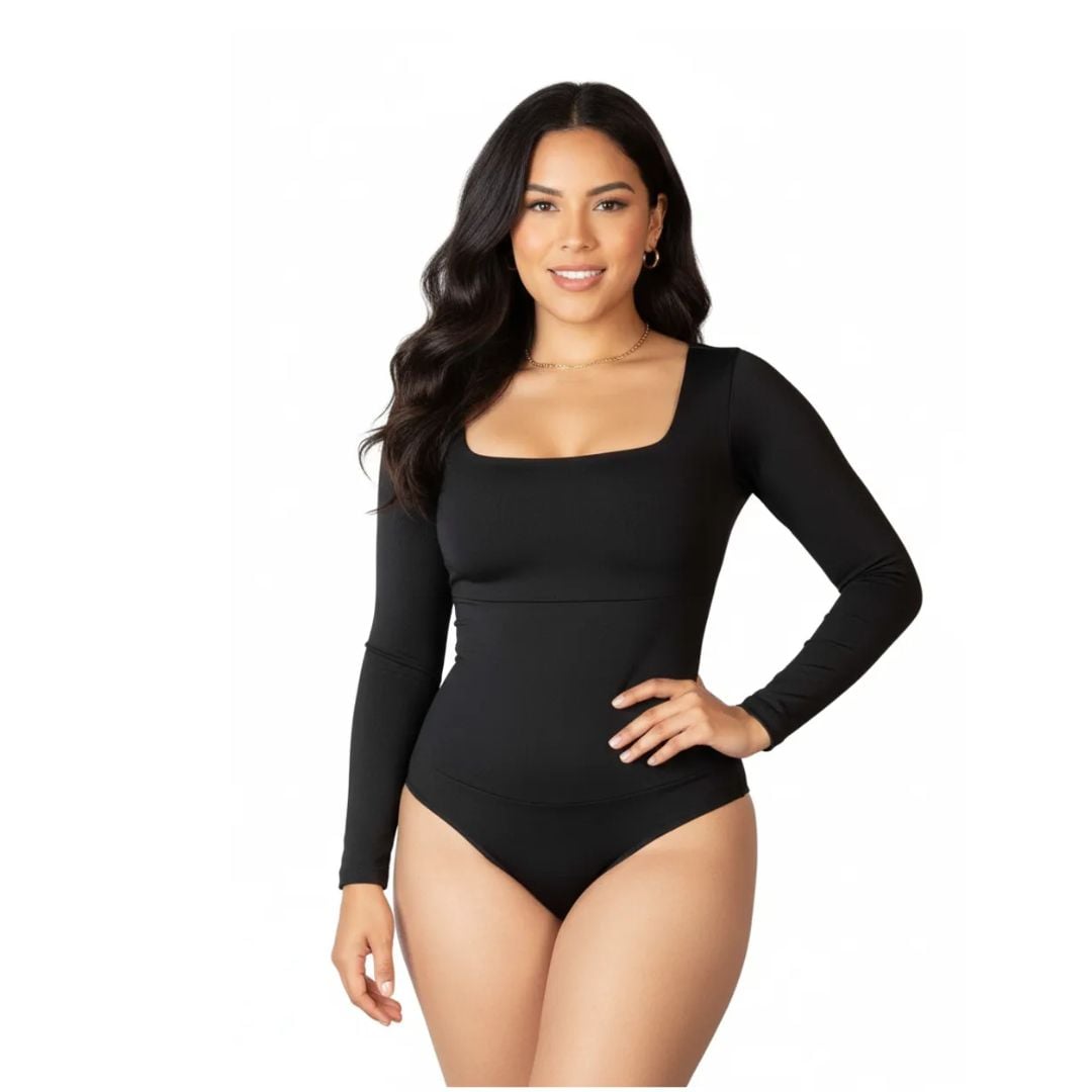 BODY FAJA MODELADOR MANGA LARGA DOBLE COMPRENSIÓN - 2