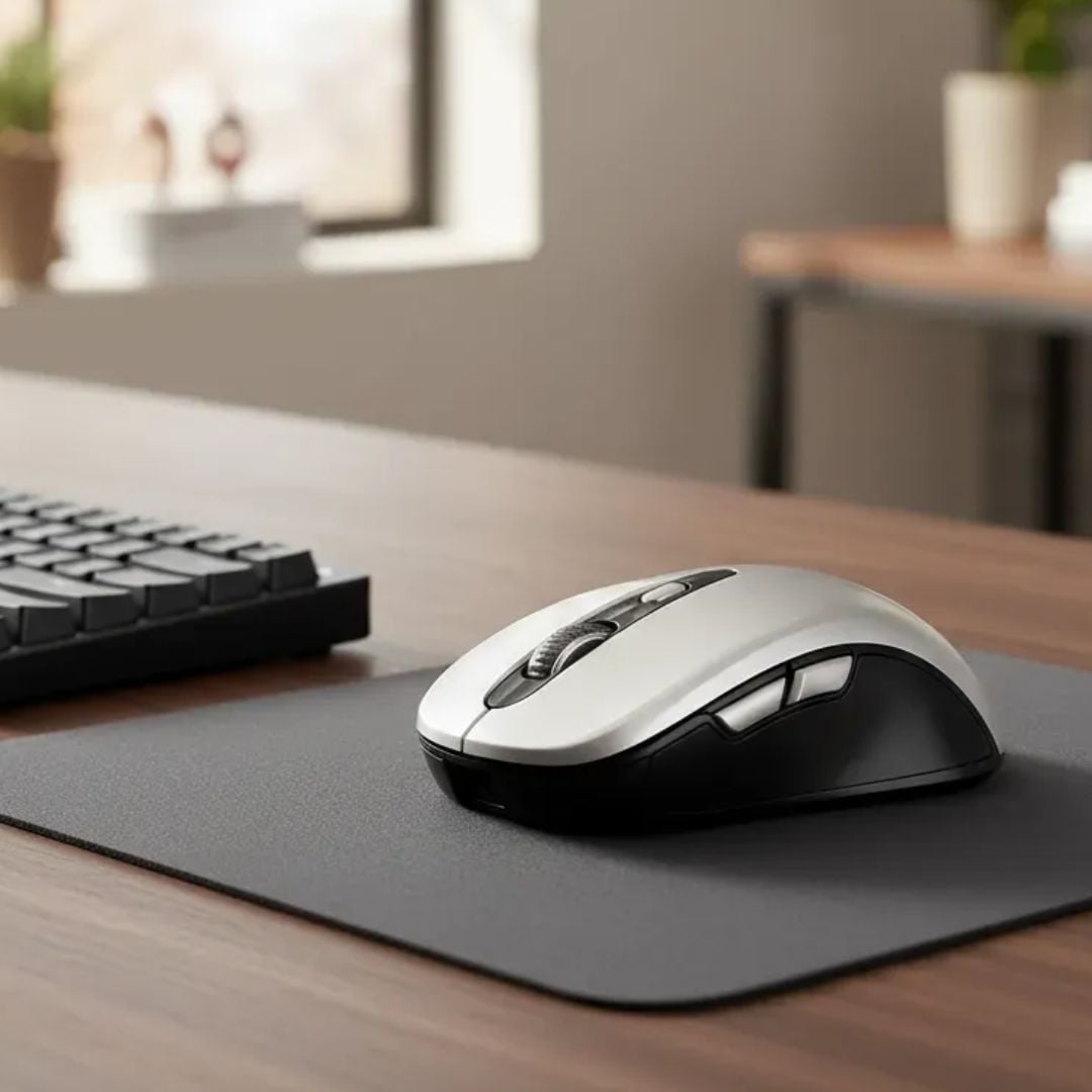MOUSE INALÁMBRICO RECARGABLE BLUETOOTH LED RGB - 1