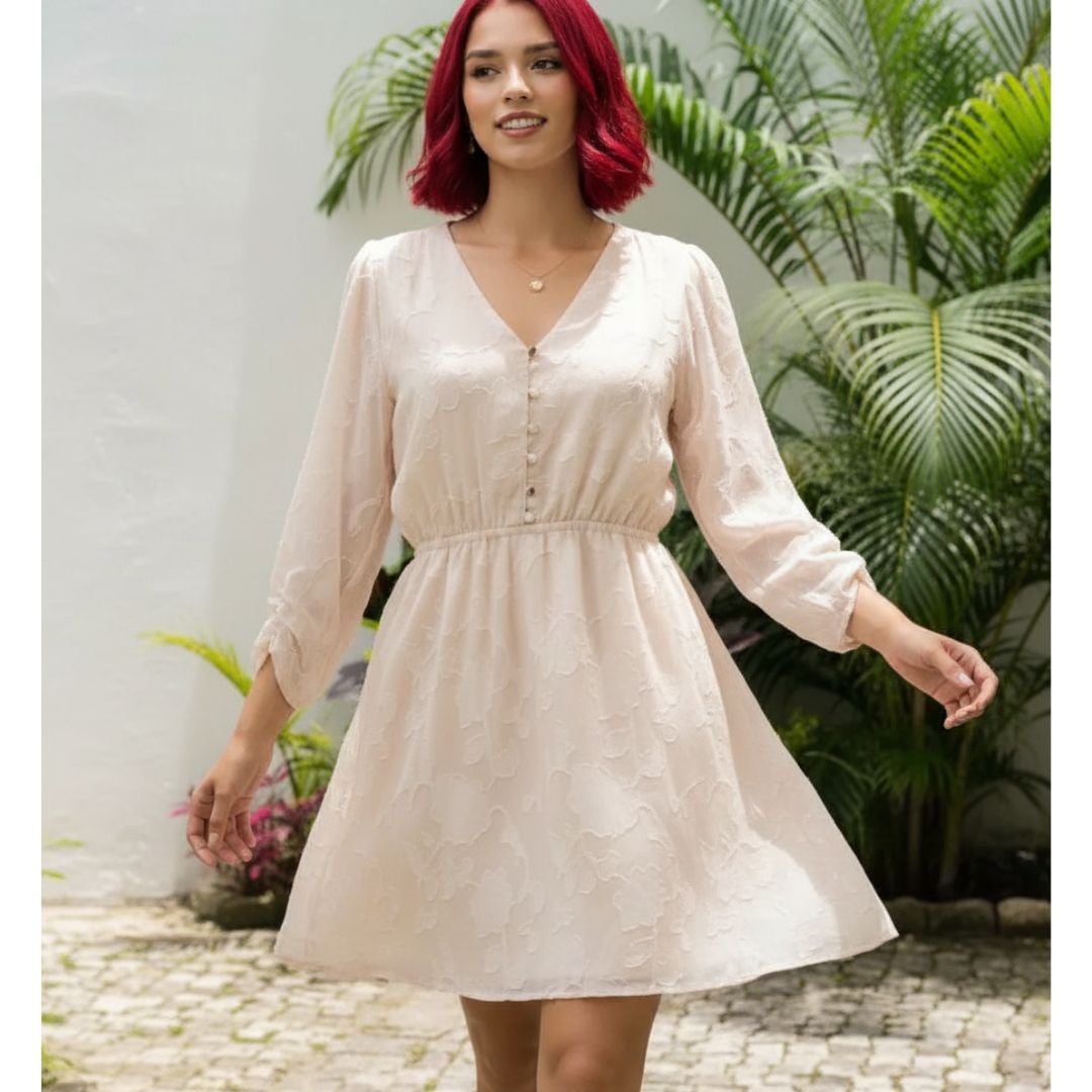 VESTIDO FEMENINO DE MODA CON DISEÑO EXCLUSIVO - 1
