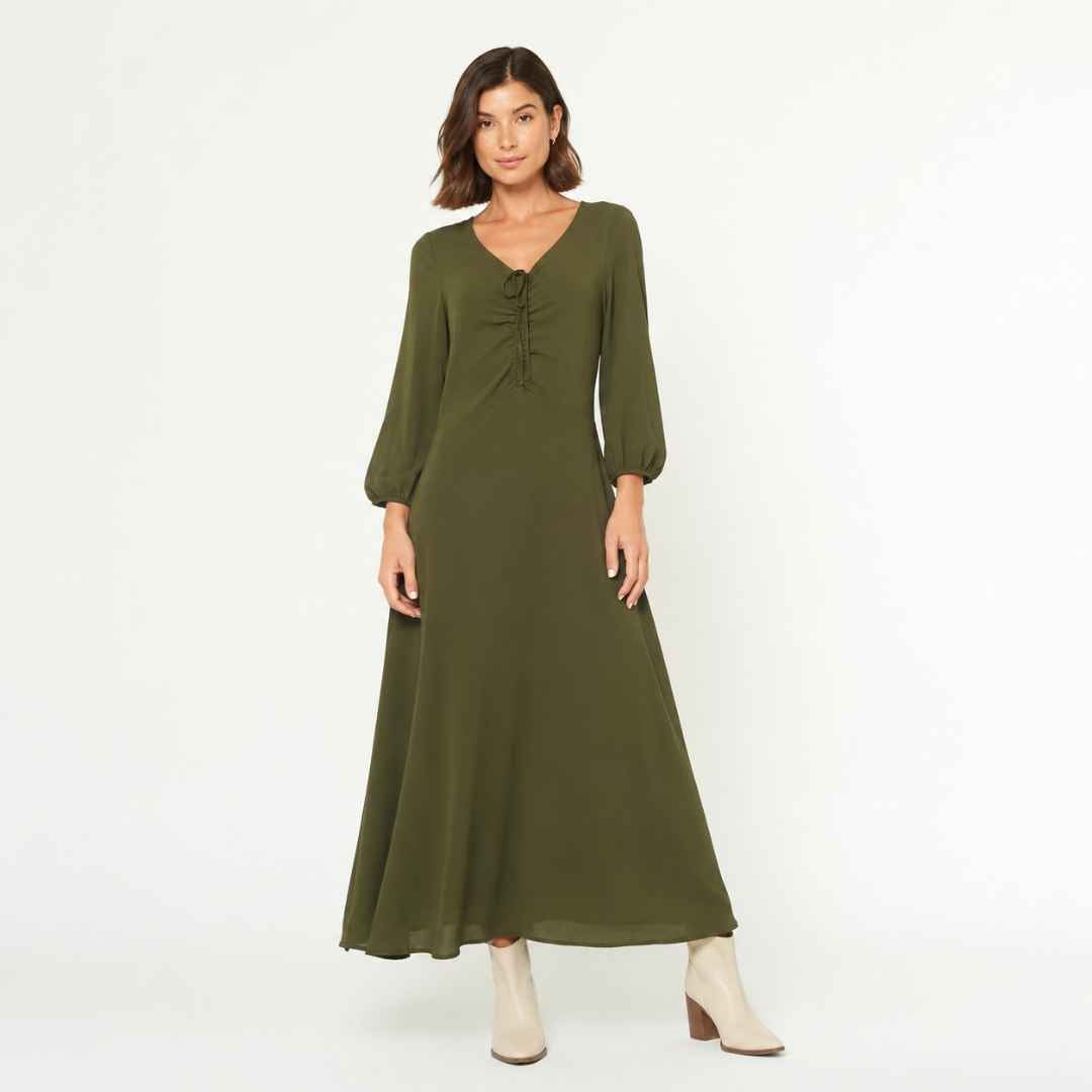 VESTIDO VERDE PARA DAMA - 1