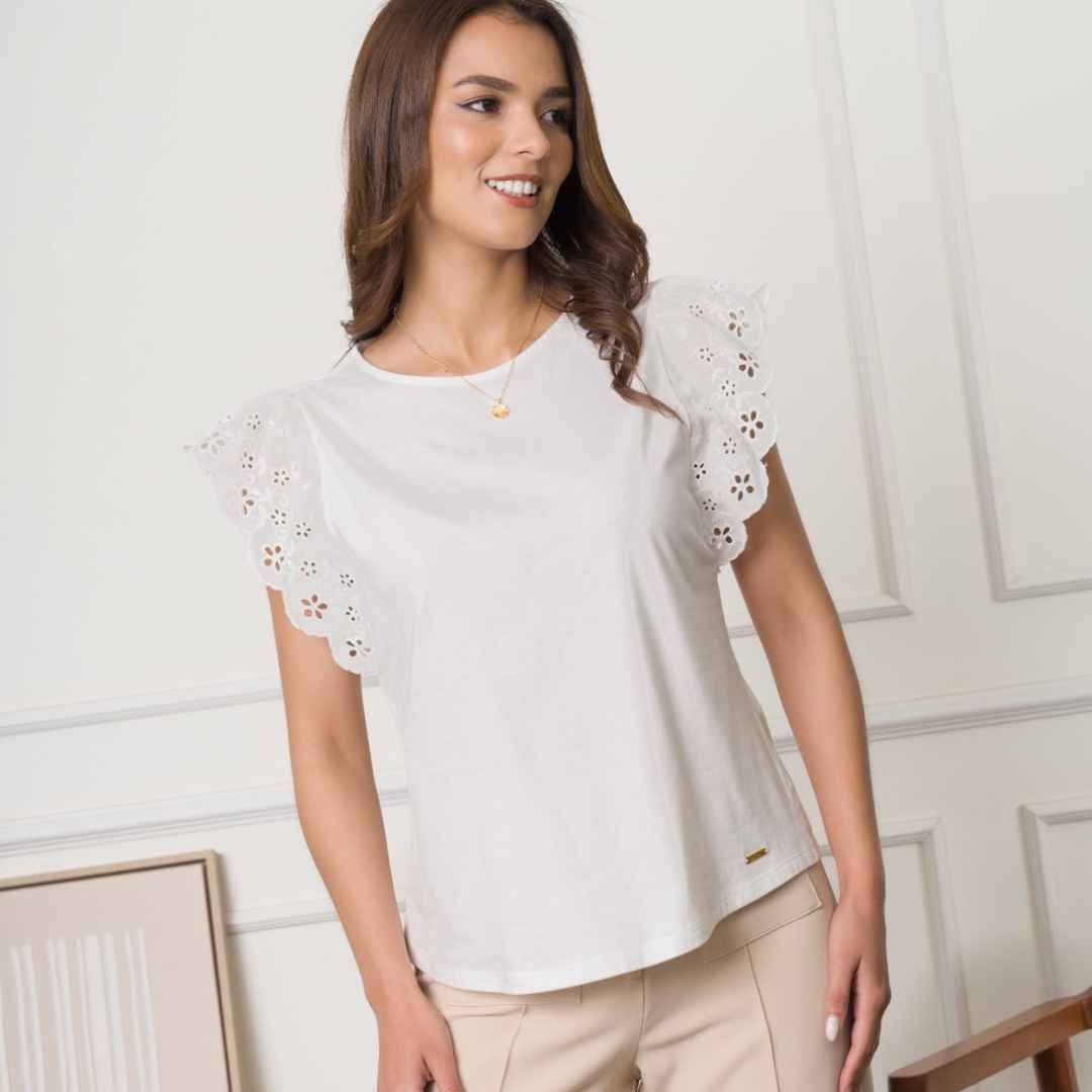 POLO ARACELY PARA DAMA - HUESO - 1