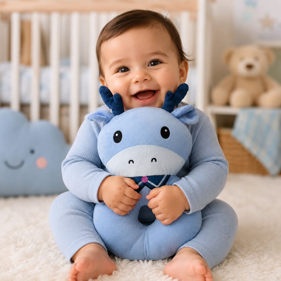 MOCHILA DE PROTECCIÓN PARA BEBE CABEZA ESPALDA - AZUL - 2