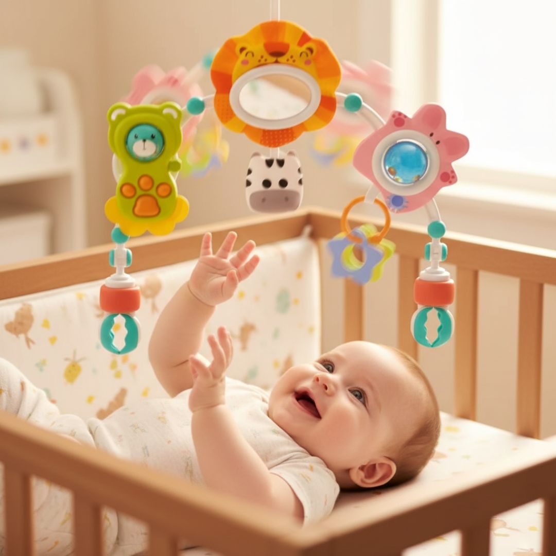 ARCO LEÓN PARA COCHE CUNA COCHE Y SILLA COMER DE BEBÉS - 1