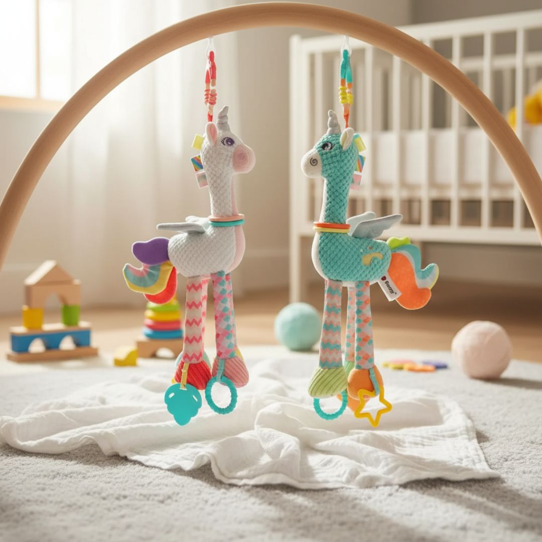 PELUCHE SONAJA SENSORIAL CON COLGADOR DE UNICORNIO - NIÑA - 2