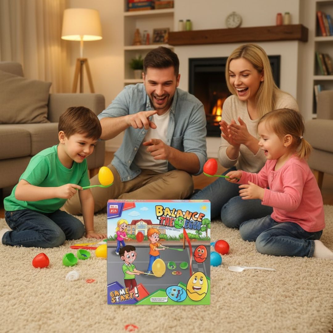 JUEGO DIDÁCTICO DE EQUILIBRIO BALANCEO CON HUEVO Y CUCHARA - 2