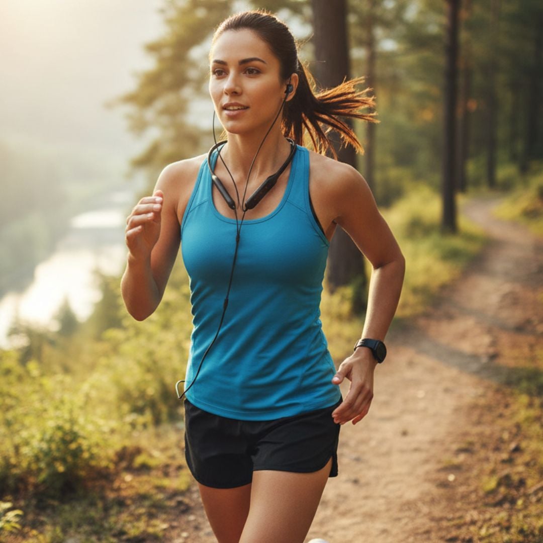 AUDÍFONO DEPORTIVO BLUETOOTH MAGNETIC CON MICRÓFONO 40 HORAS DE DURACION - 2