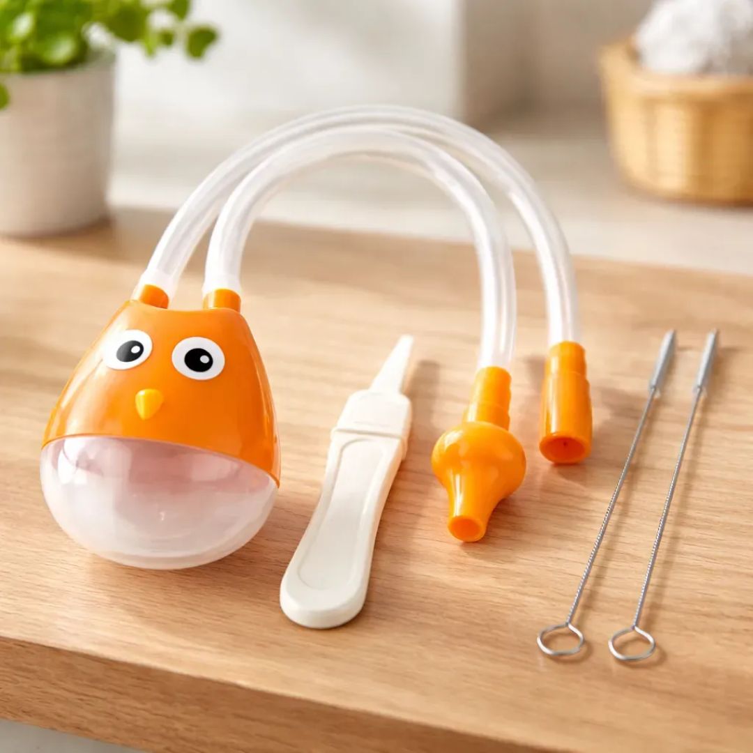 ASPIRADOR LIMPIADOR NASAL CONGESTIÓN MOCOS + KIT DE LIMPIEZA - MULTICOLOR - 1
