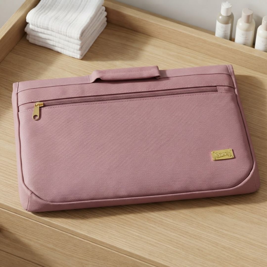 ALMOHADA DE BEBÉ Y CAMBIADOR ACOLCHADO PORTÁTIL IMPERMEABLE - MORADO - 1