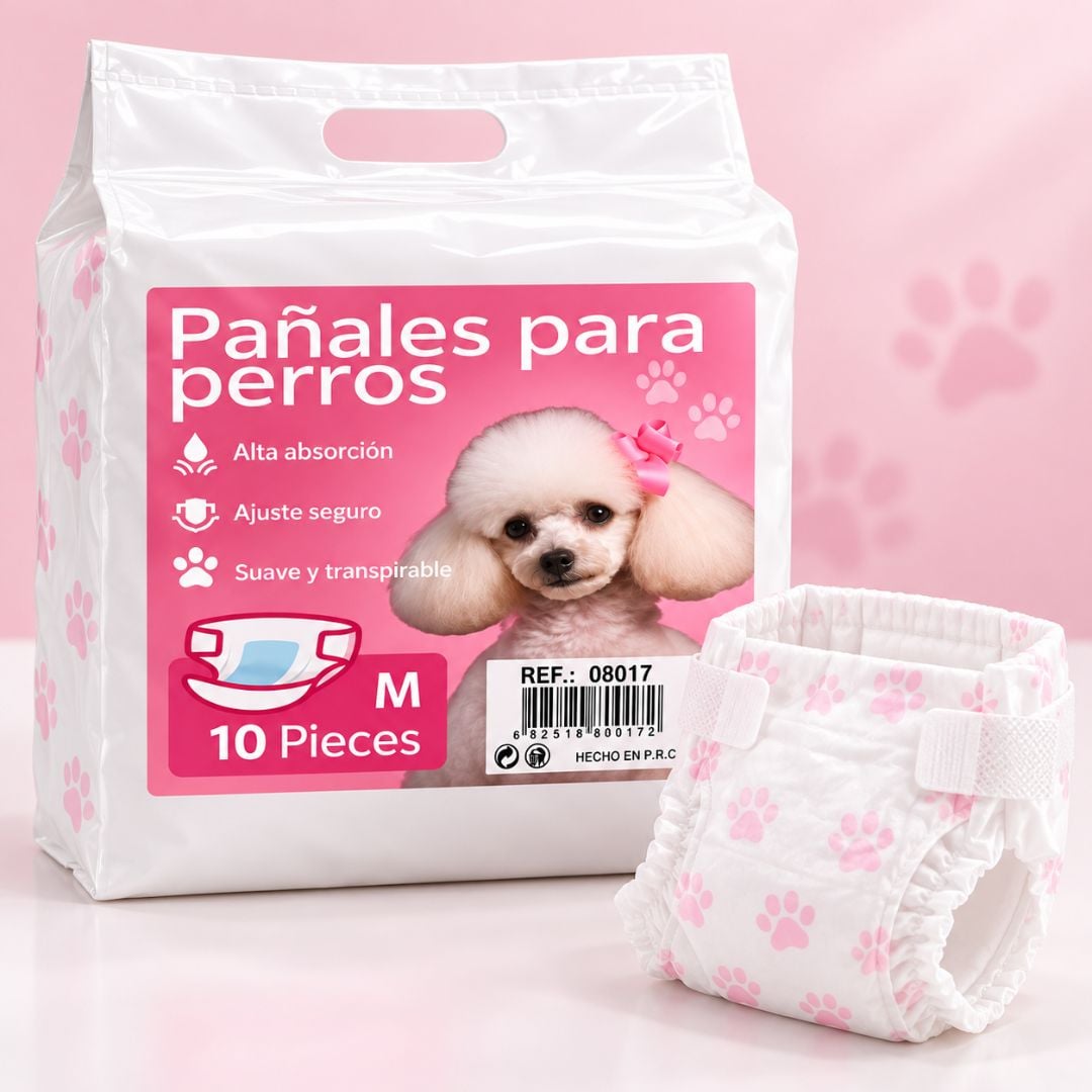 PAÑALES PARA PERRO (HEMBRA) - TALLA M - 1