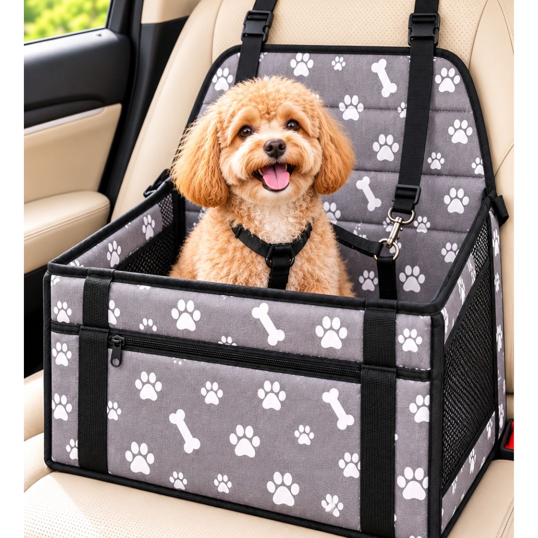 ASIENTO DE CARRO PORTATIL DE VIAJE PARA MASCOTAS 40*30*25CM - HEMBRA - 2