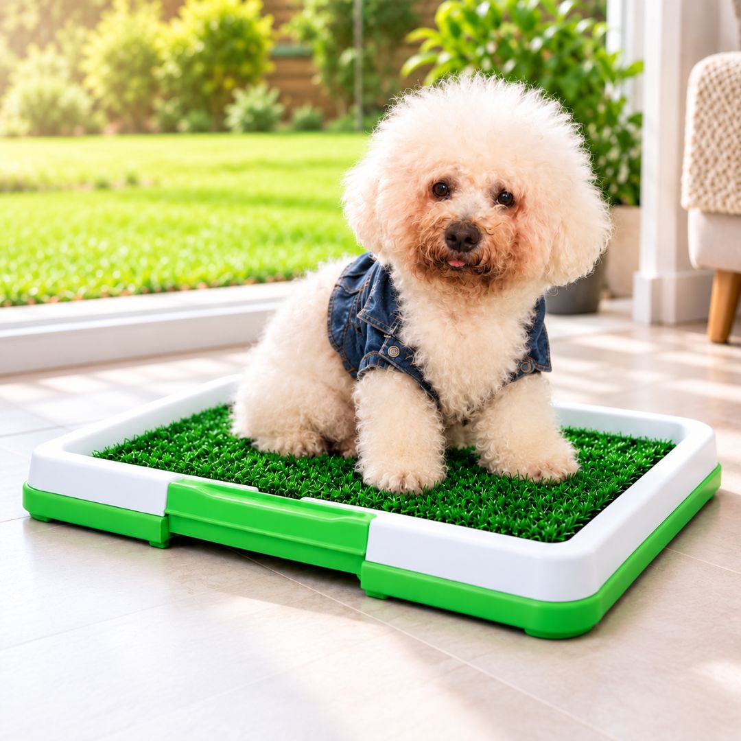 BAÑO ENTRENADOR PARA PERROS PORTATIL 47X34 CM - BANDEJA SANITARIA PARA MASCOTAS - 2