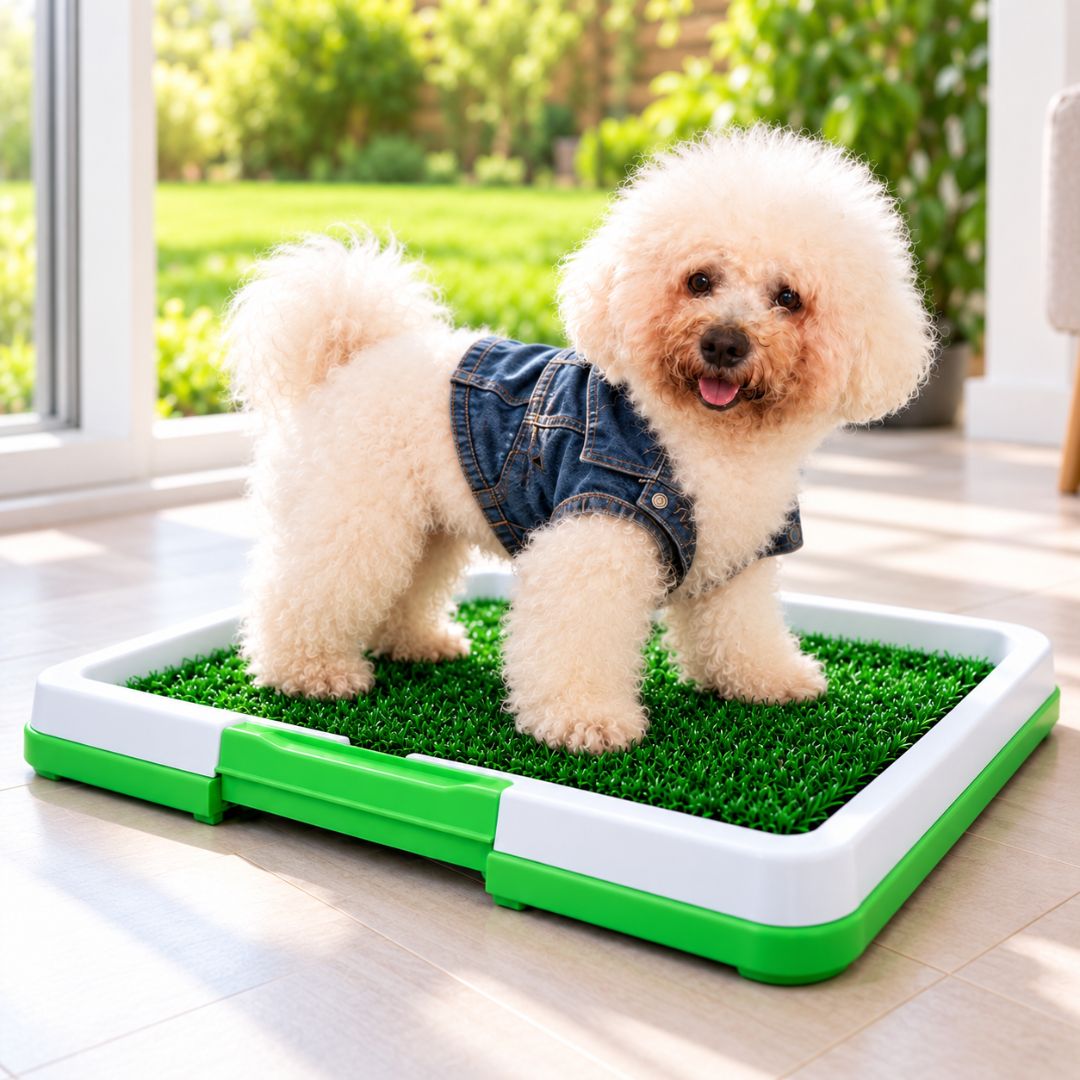 BAÑO ENTRENADOR PARA PERROS PORTATIL 47X34 CM - BANDEJA SANITARIA PARA MASCOTAS - 3