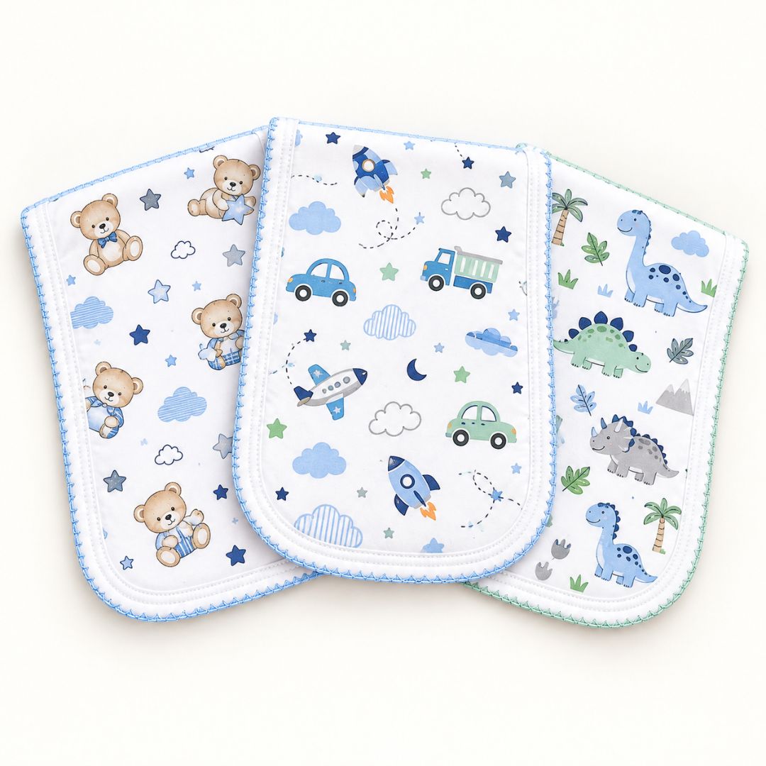 PACK DE 3 BABITAS HOMBRERAS PARA BEBÉ DE ALGODÓN PIMA - NIÑO - 2