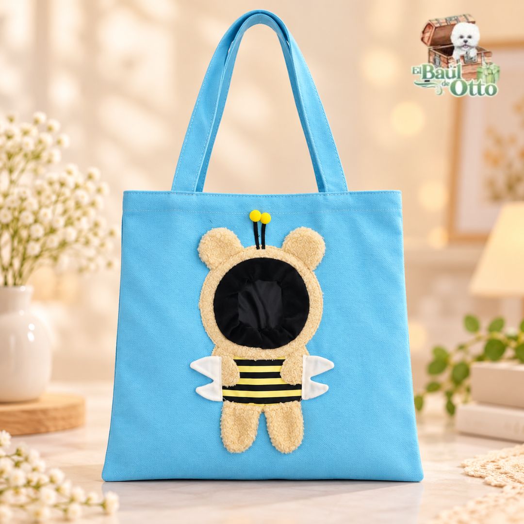 BOLSO TRANSPORTADOR PARA PERRO Y GATO MEDIANO (40CM X 38CM) - HEMBRA - 3
