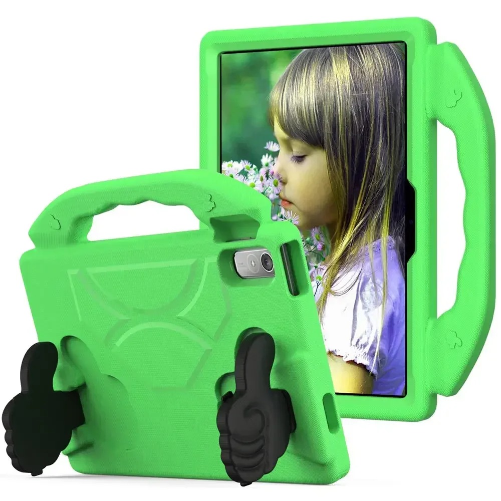 FUNDA DE GOMA CON DISEÑO LIKE PARA TABLET LENOVO M10 5G VERDE - 1