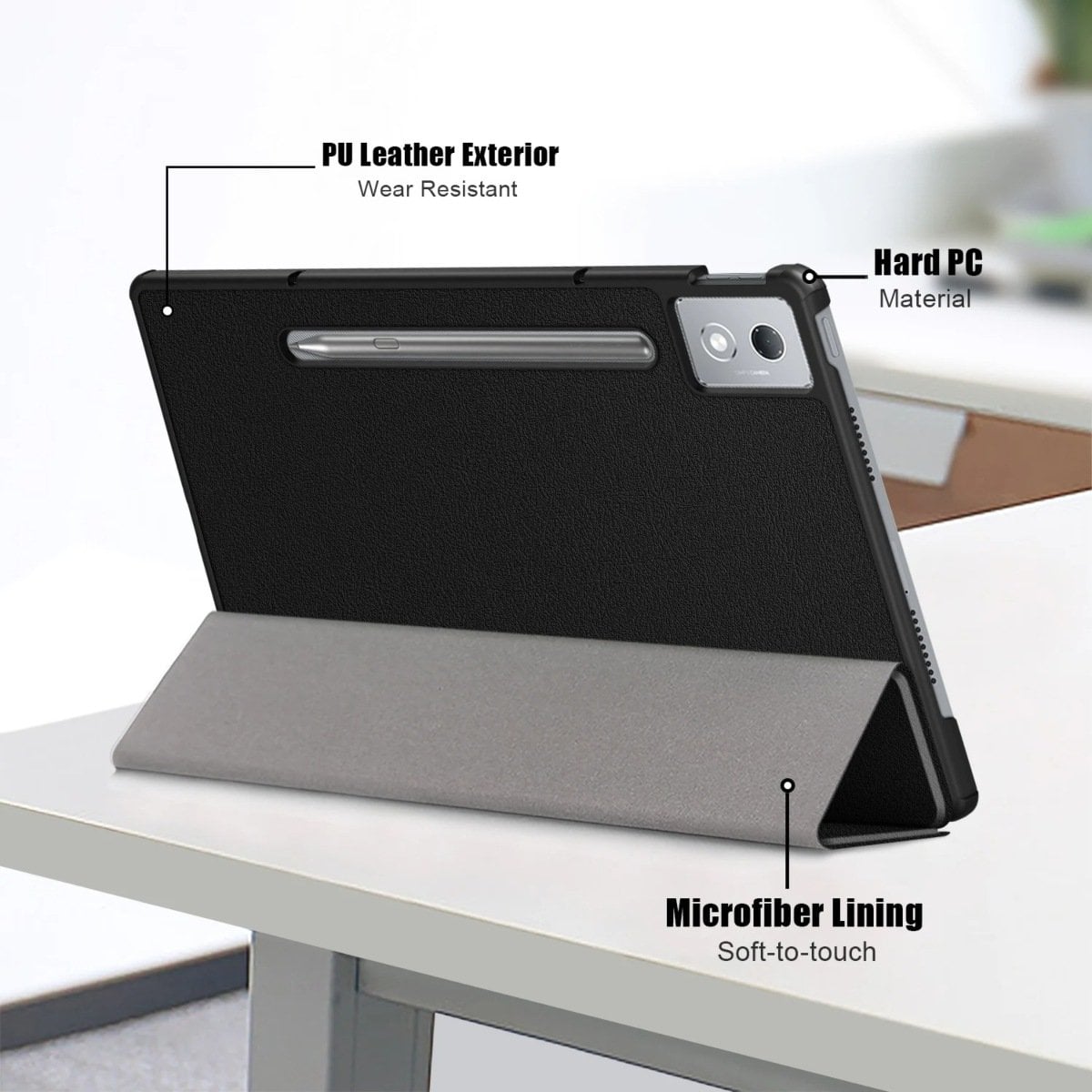 FUNDA BOOKCOVER PARA TABLET LENOVO IDEA TAB PRO 12,7 FUCSIA - 3