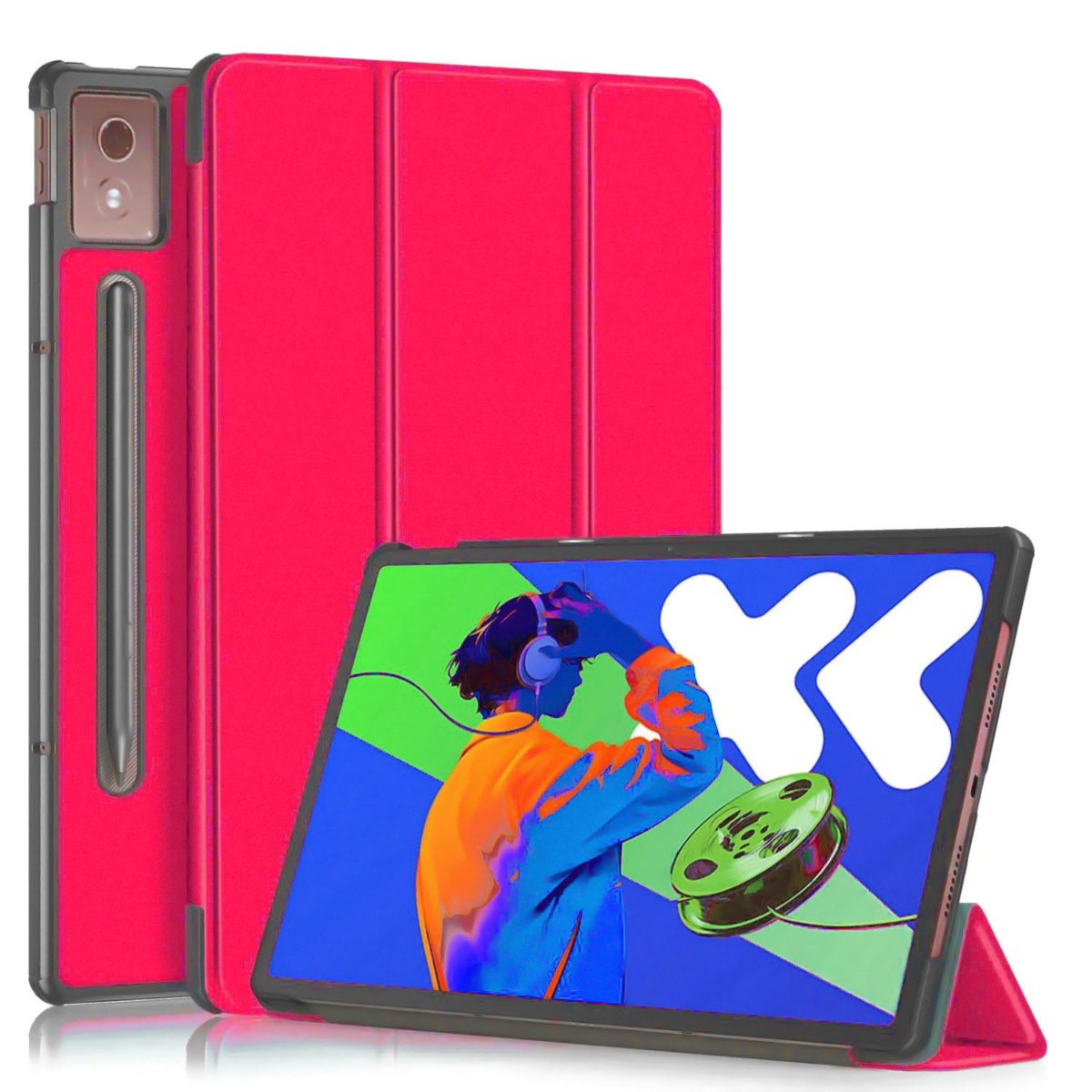 FUNDA BOOKCOVER PARA TABLET LENOVO IDEA TAB PRO 12,7 ROJO - 1