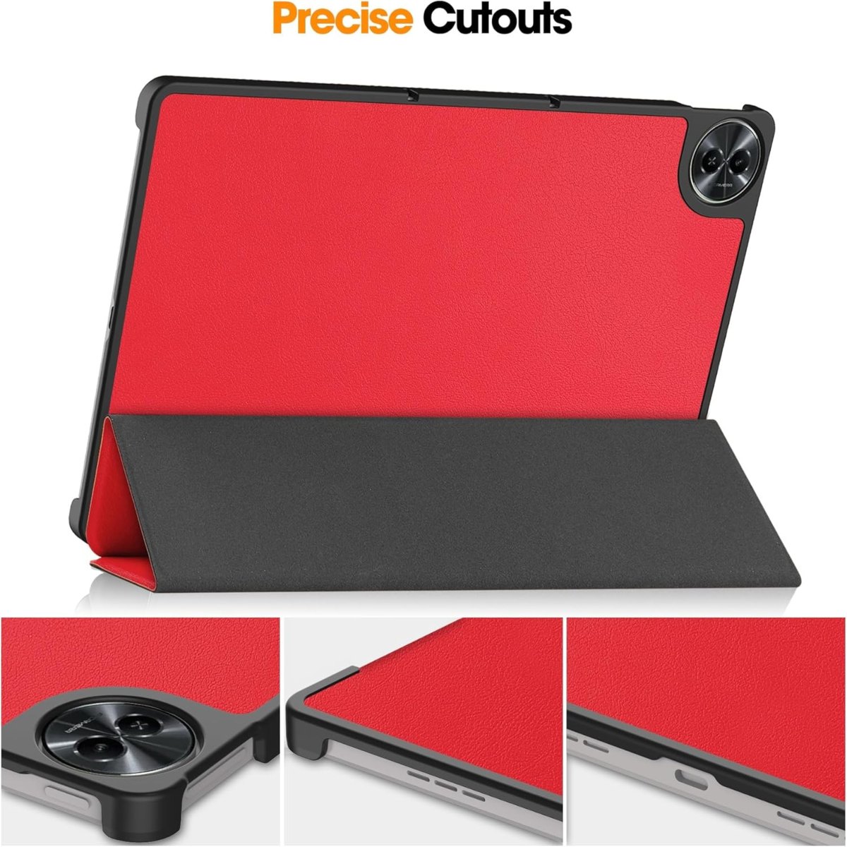 FUNDA BOOKCOVER PARA TABLET REALME PAD 2 ROJO - 2