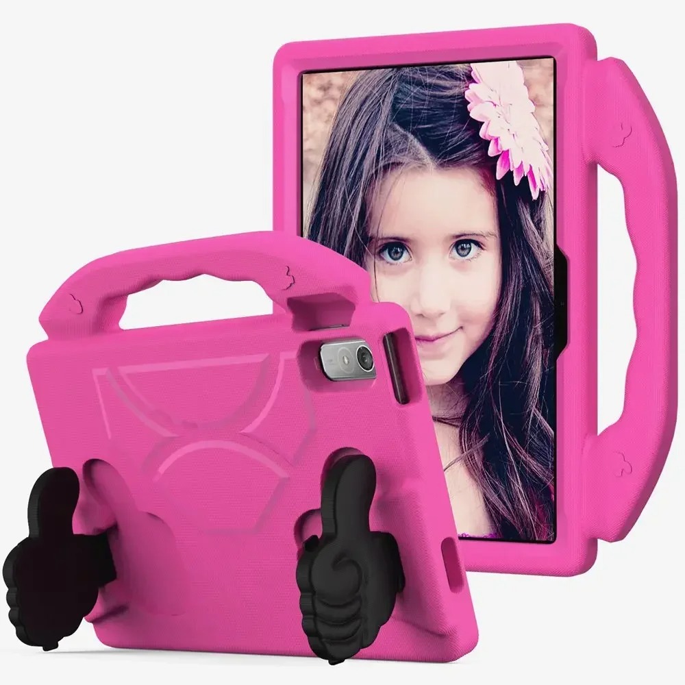 FUNDA DE GOMA CON DISEÑO LIKE PARA TABLET LENOVO M10 5G FUCSIA - 1