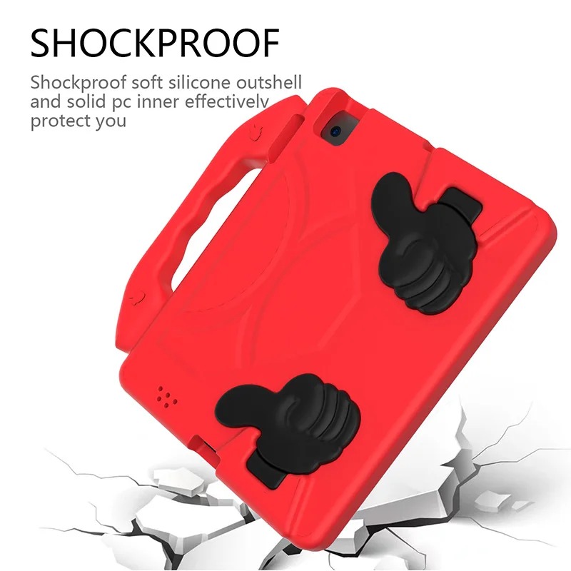 FUNDA DE GOMA CON DISEÑO LIKE PARA TABLET LENOVO M10 5G ROJO - 2