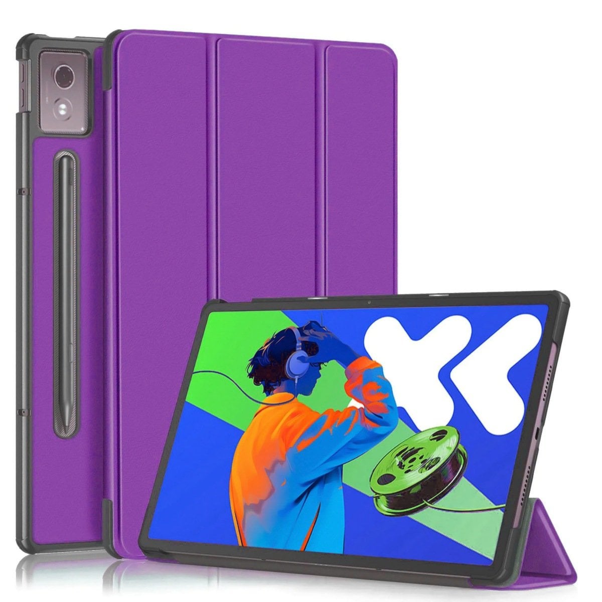 FUNDA BOOKCOVER PARA TABLET LENOVO IDEA TAB PRO 12,7 MORADO - 1
