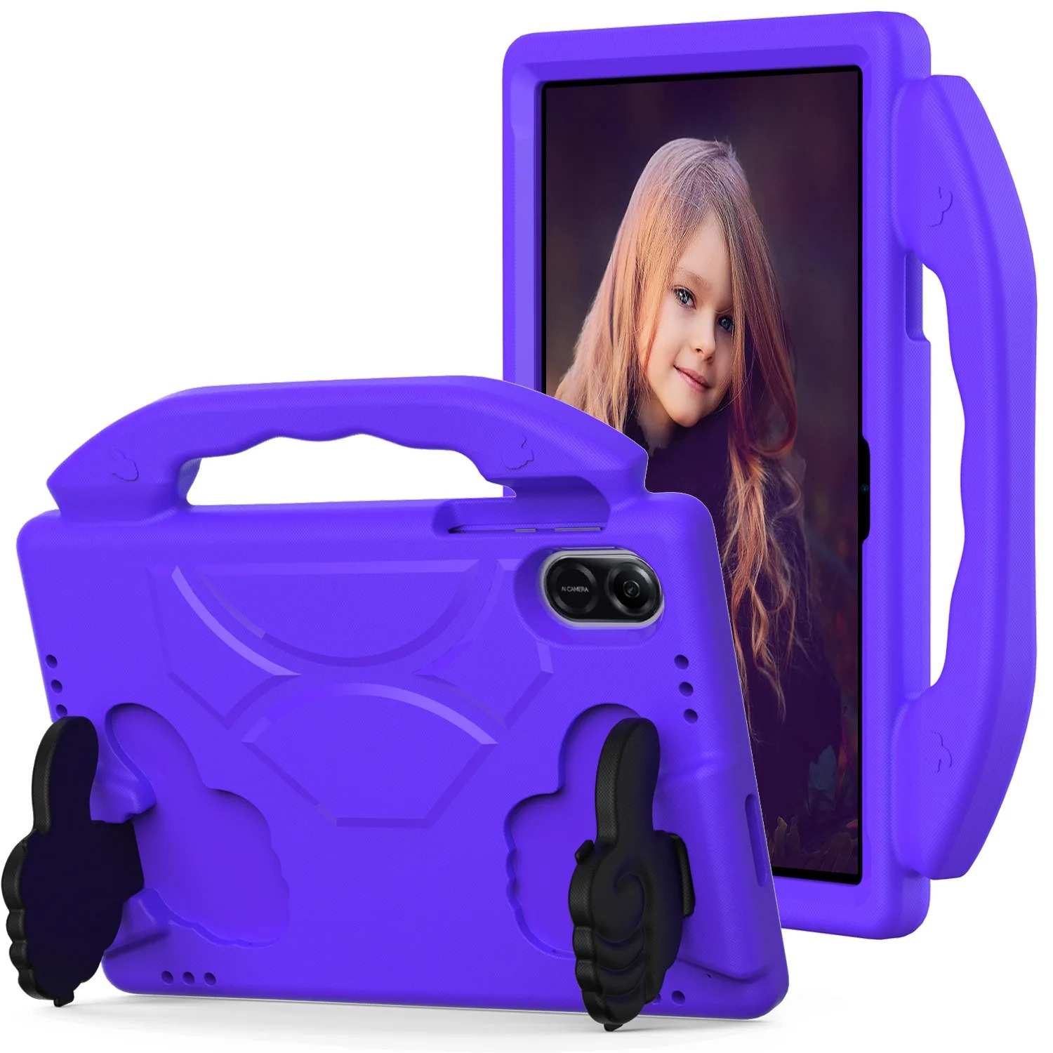 FUNDA DE GOMA CON DISEÑO LIKE PARA TABLET HONOR PAD X9 11.5 MORADO - 1