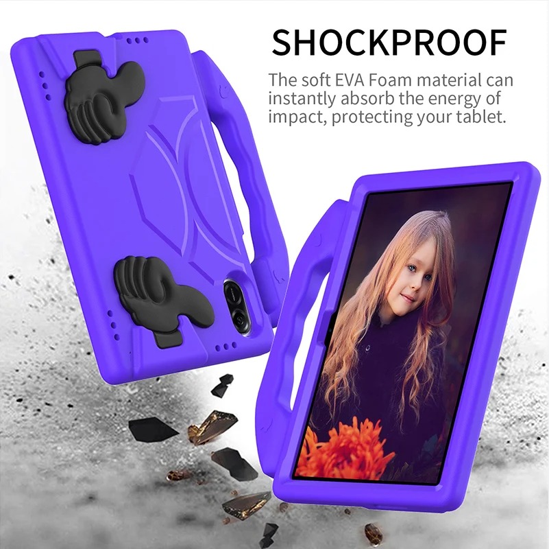 FUNDA DE GOMA CON DISEÑO LIKE PARA TABLET HONOR PAD X9 11.5 MORADO - 2