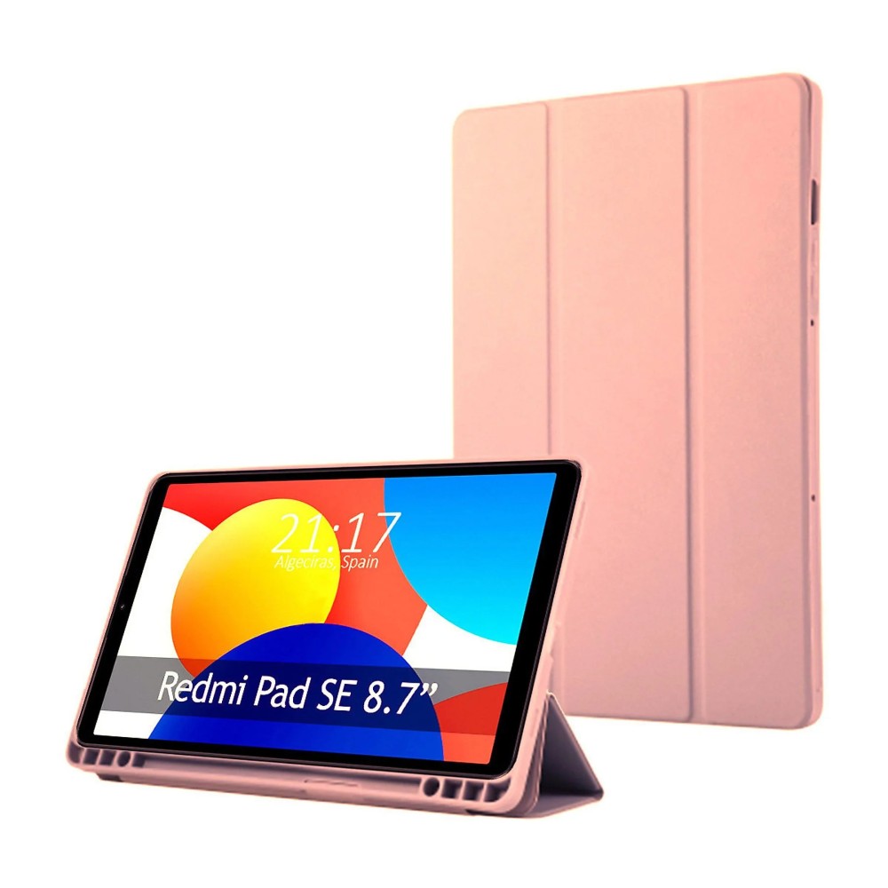 FUNDA SMART COVER PARA TABLET XIAOMI REDMI PAD SE 8,7' PALO ROSA - 1