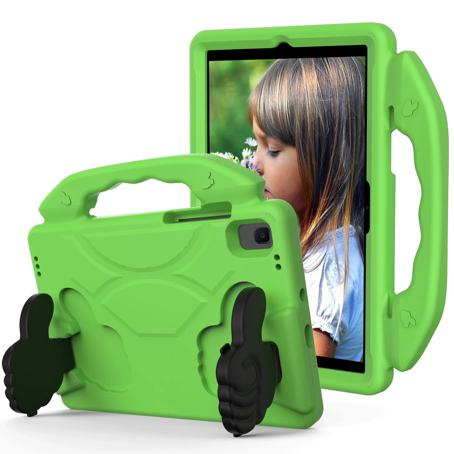 FUNDA DE GOMA CON DISEÑO LIKE PARA TABLET SAMSUNG GALAXY TAB A11 PLUS 11' VERDE - 1