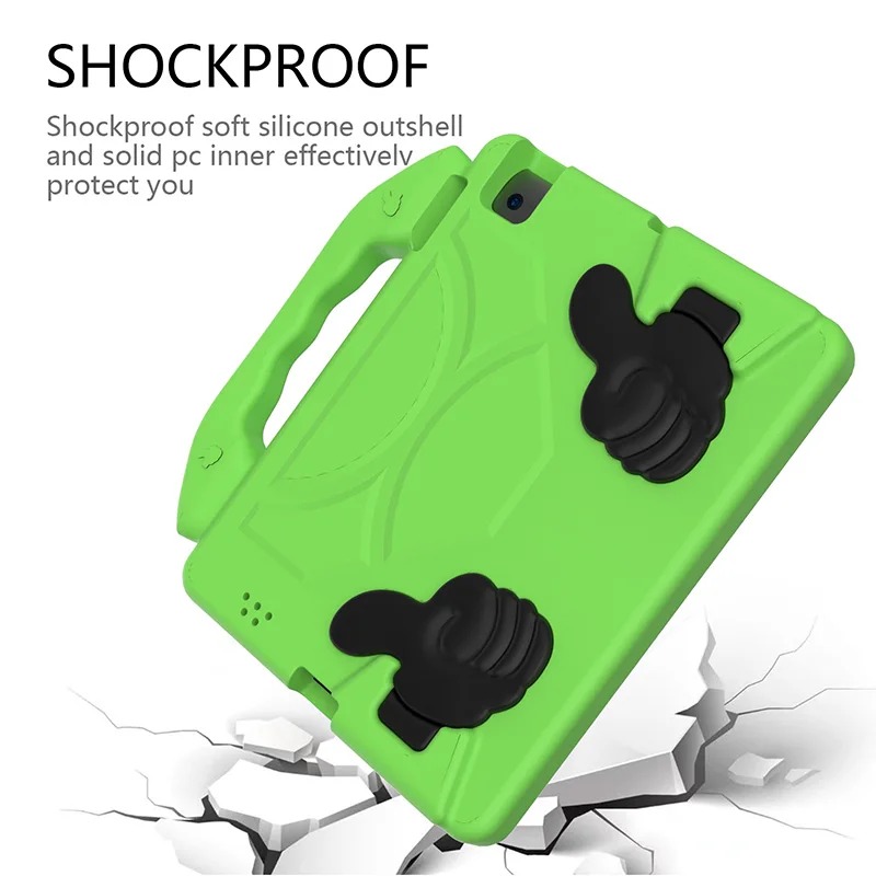 FUNDA DE GOMA CON DISEÑO LIKE PARA TABLET SAMSUNG GALAXY TAB A11 PLUS 11' VERDE - 2