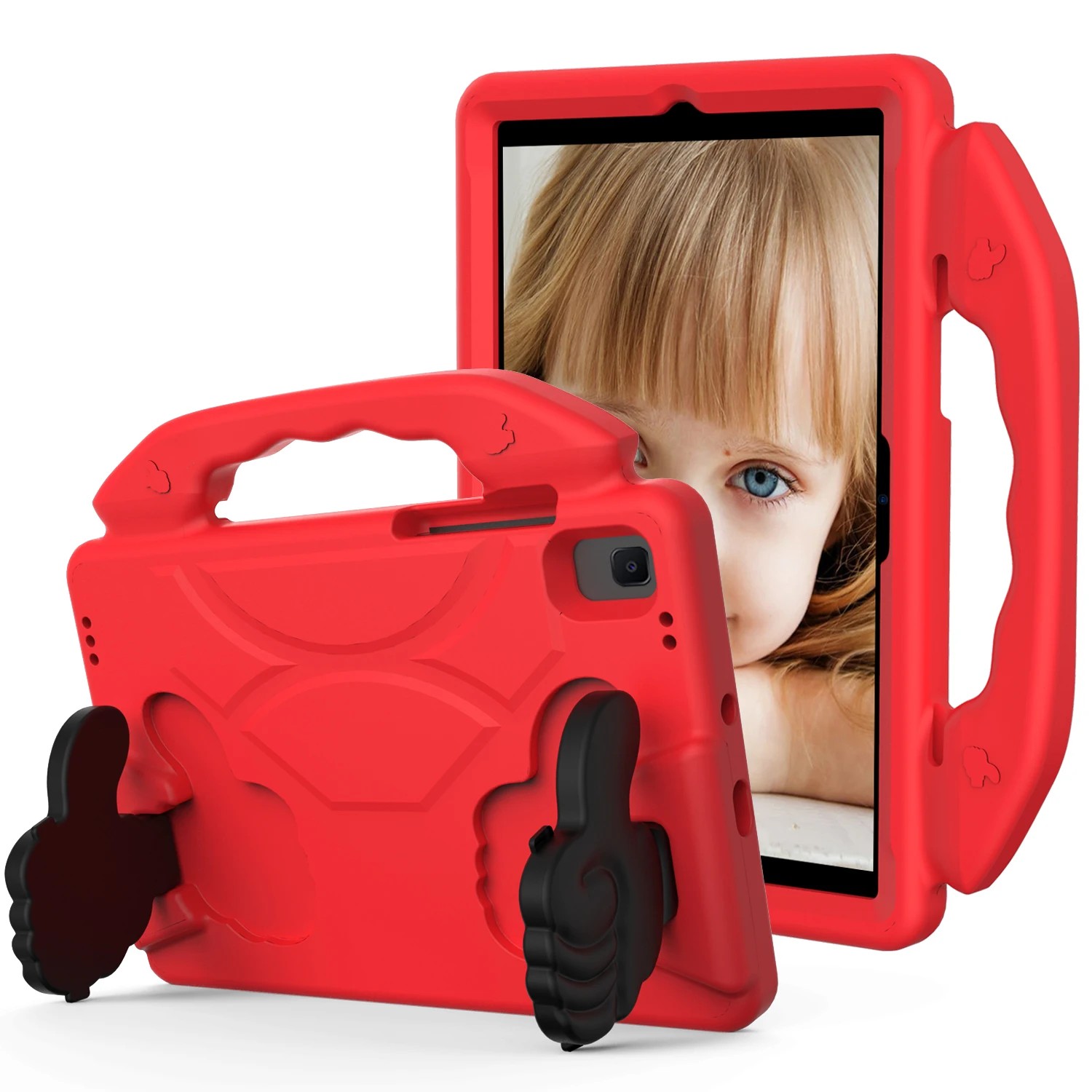 FUNDA DE GOMA CON DISEÑO LIKE PARA TABLET SAMSUNG GALAXY TAB A11 PLUS 11' ROJO - 1