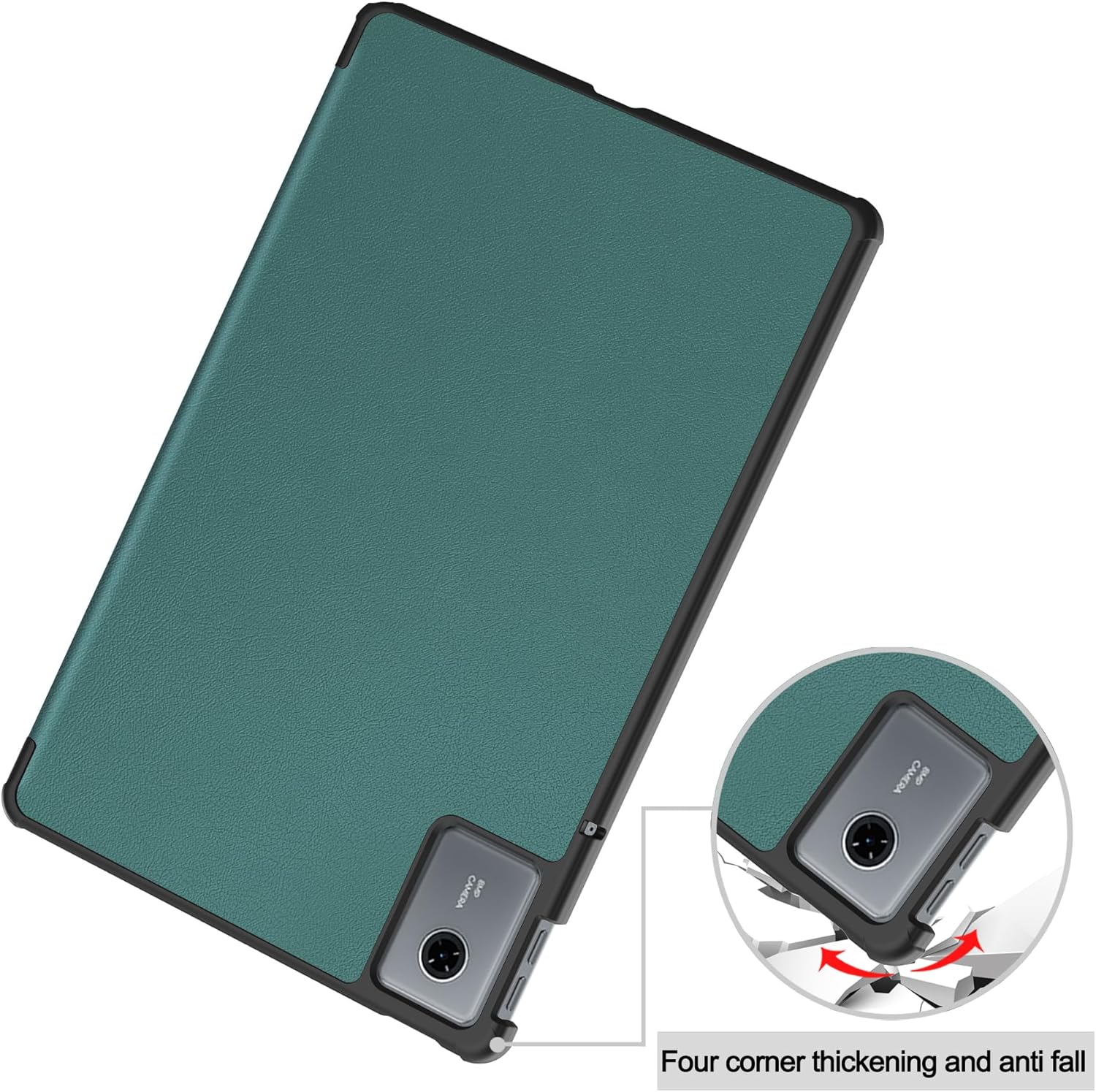 FUNDA BOOKCOVER PARA LENOVO IDEA TAB 11 TB336FU/TB336ZU VERDE - 2