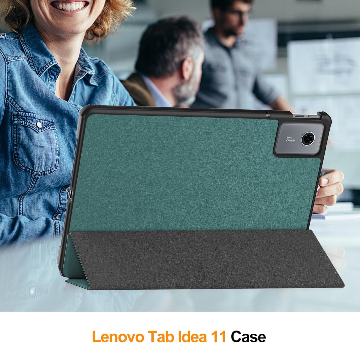 FUNDA BOOKCOVER PARA LENOVO IDEA TAB 11 TB336FU/TB336ZU VERDE - 3
