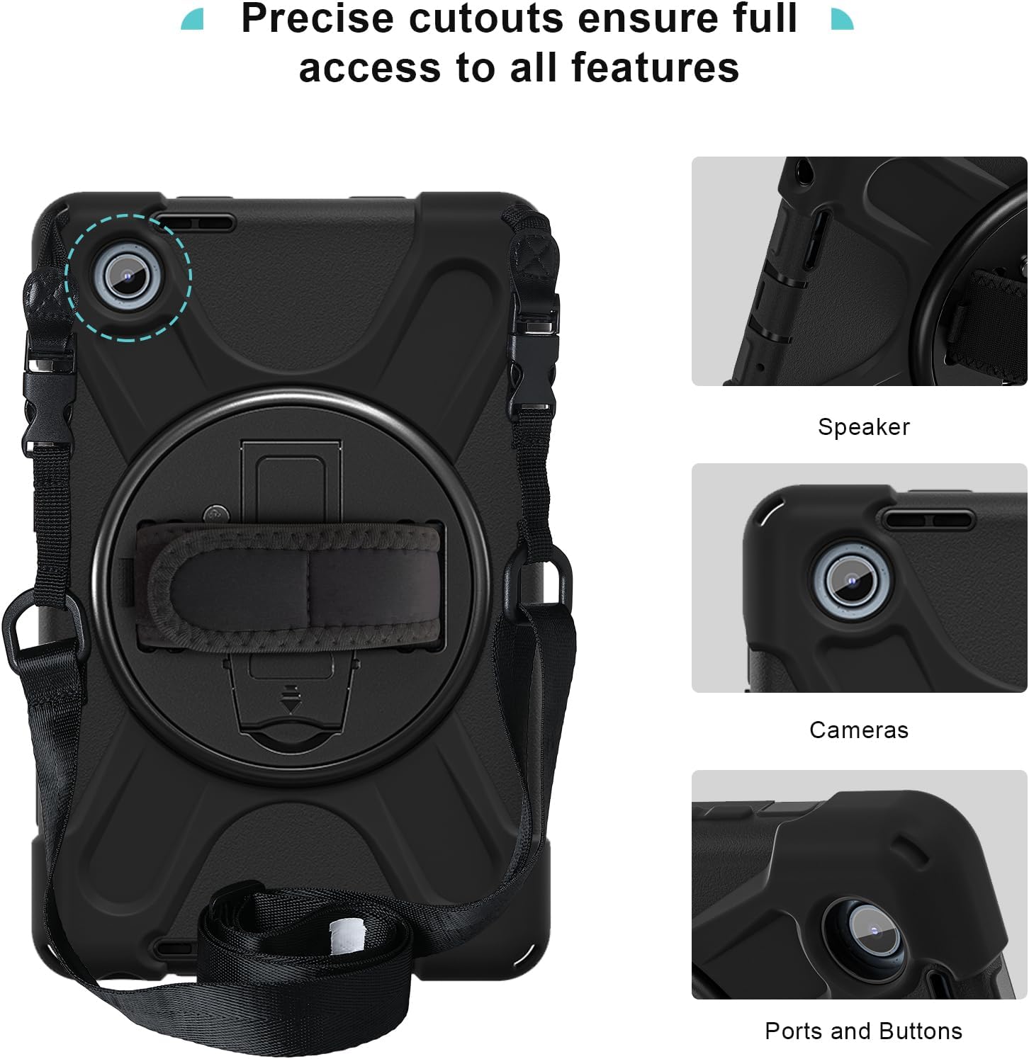 FUNDA ANTIGOLPE PARA TABLET LENOVO TAB ONE 8.7” TB305FU/K9 NEGRO - 2