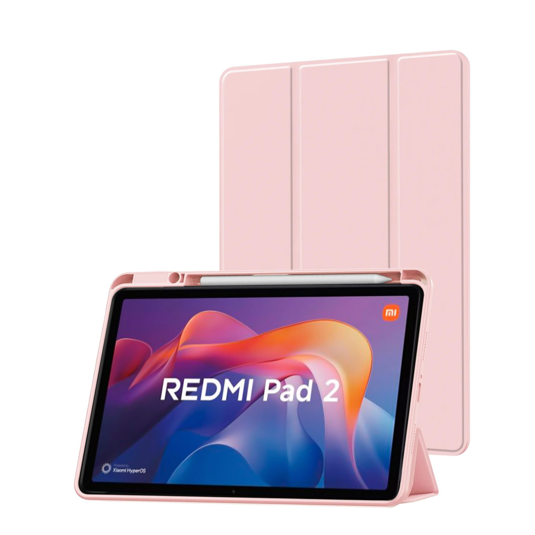 FUNDA SMART COVER PARA TABLET XIAOMI REDMI PAD 2 11' PALO ROSA - 1