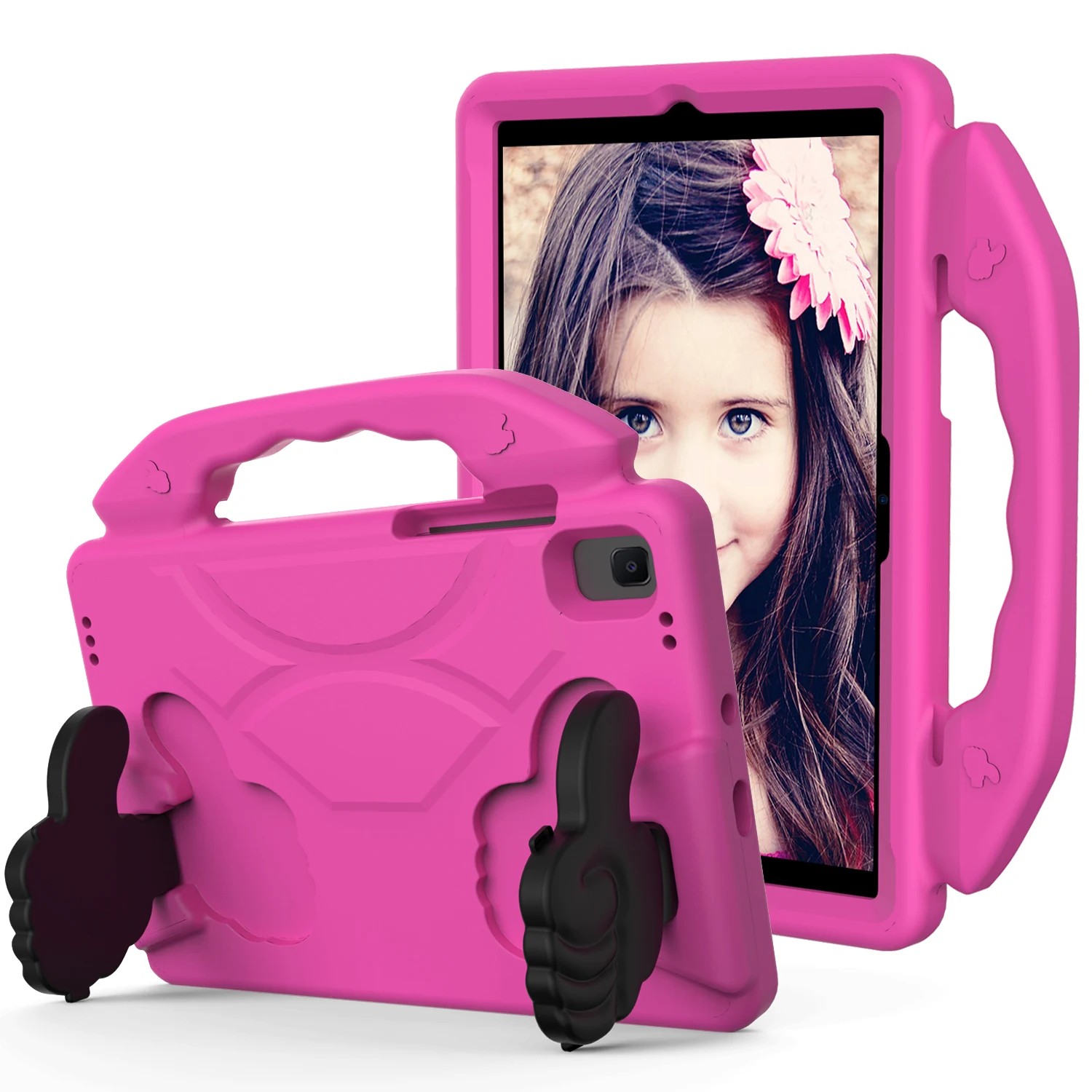 FUNDA DE GOMA CON DISEÑO LIKE PARA TABLET SAMSUNG GALAXY TAB A11 PLUS 11' FUCSIA - 1