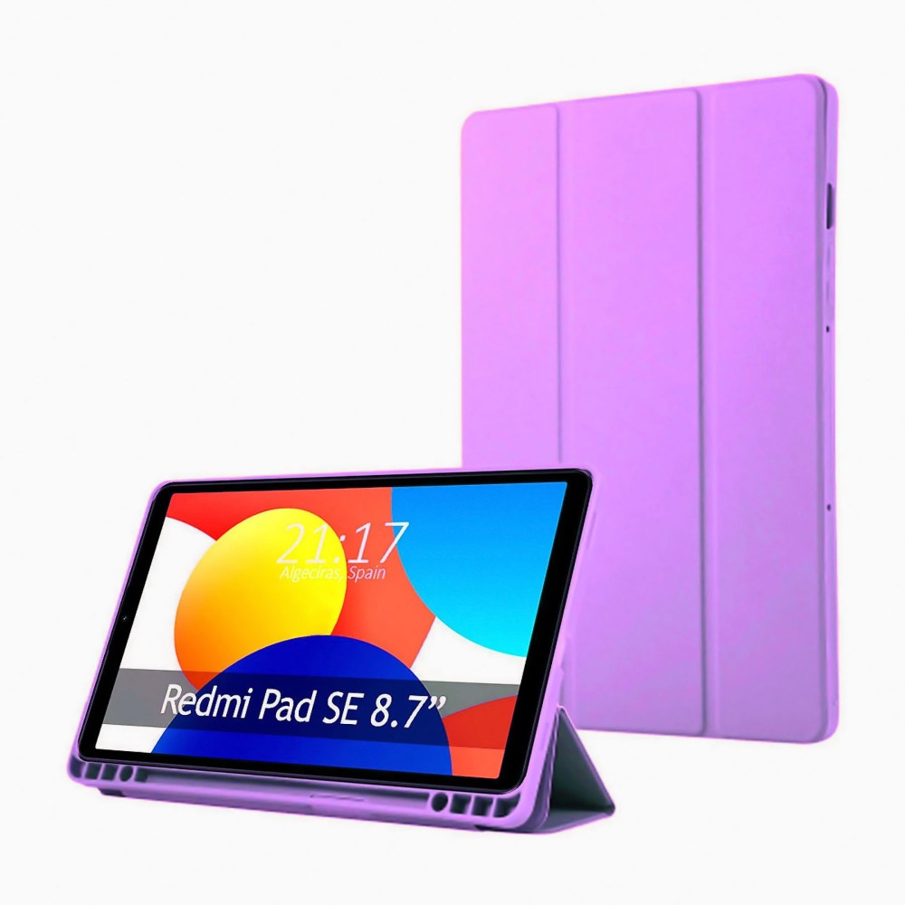 FUNDA SMART COVER PARA TABLET XIAOMI REDMI PAD SE 8,7' LILA - 1