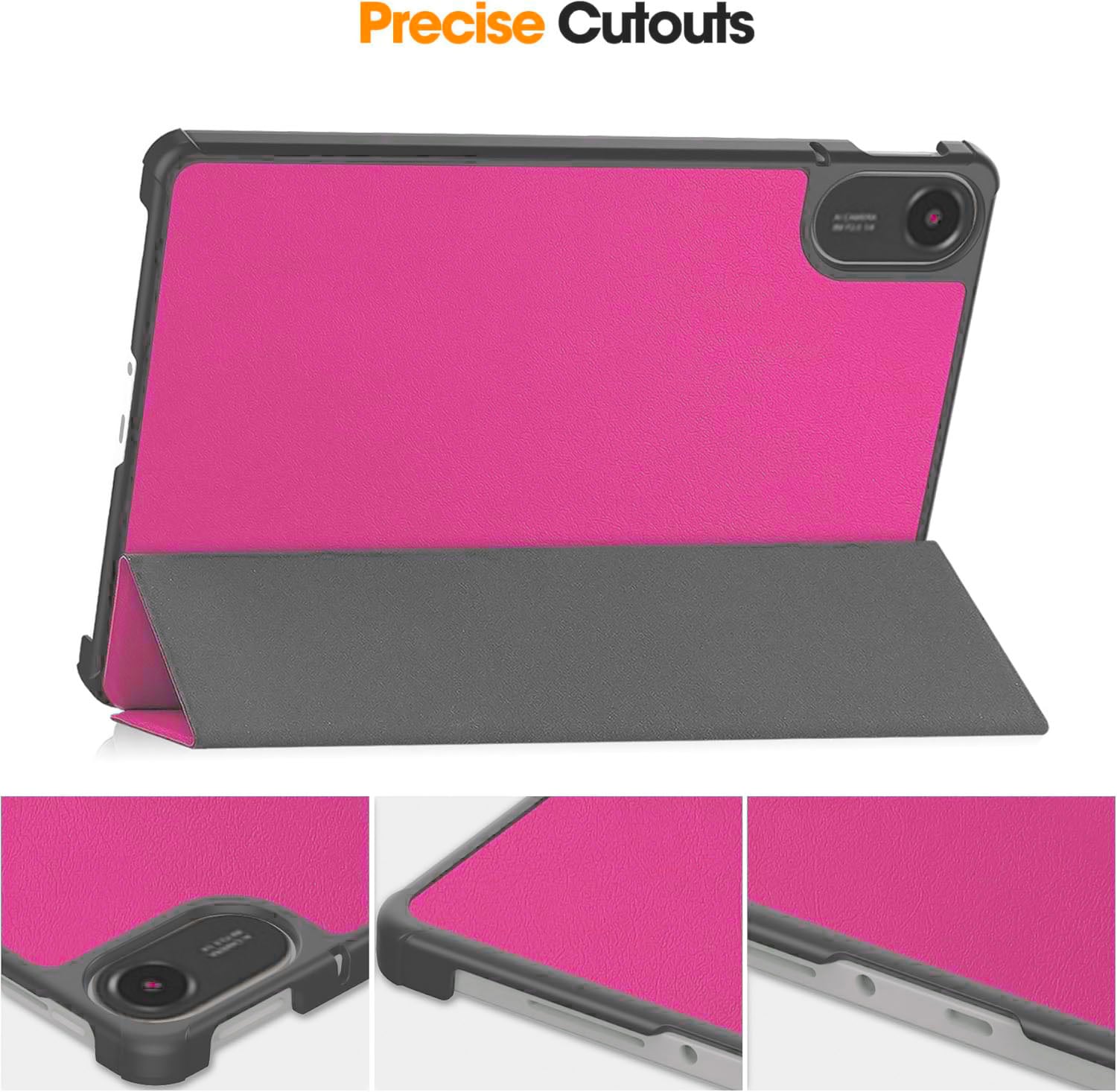 FUNDA BOOKCOVER PARA TABLET XIAOMI REDMI PAD 2 11' 2025 FUCSIA - 3