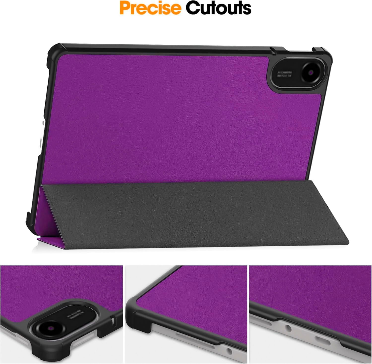 FUNDA BOOKCOVER PARA TABLET XIAOMI REDMI PAD 2 11' 2025 MORADO - 3