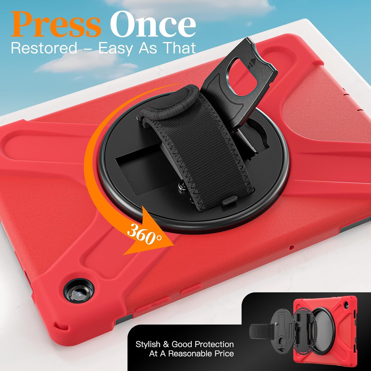 FUNDA ANTIGOLPE PARA SAMSUNG A11+ 11' ROJO - 2