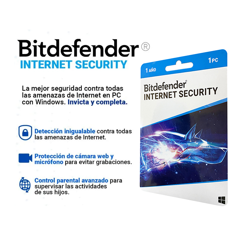 ANTIVIRUS BITDEFENDER INTERNET SECURITY 1PC - 4