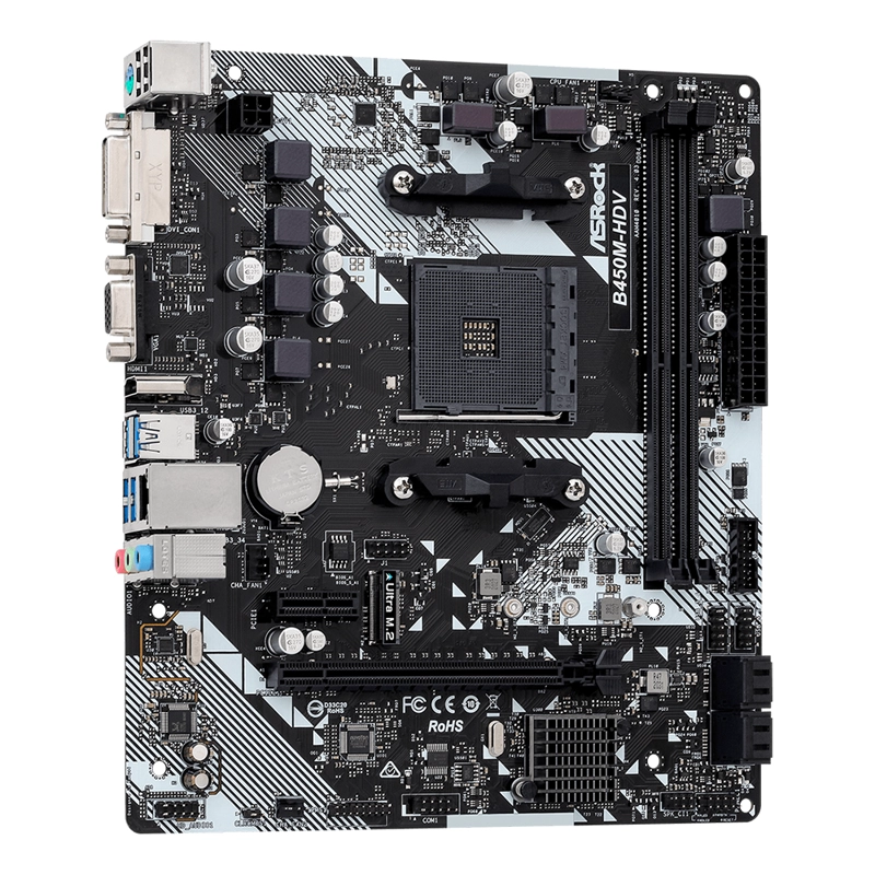 PLACA MADRE ASROCK B450M-HDV R4.0 AM4 - 2