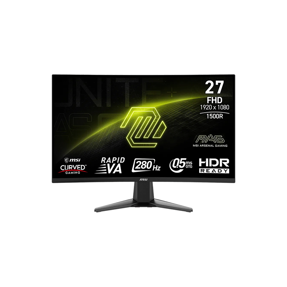 MONITOR MSI 27 FULL HD 280HZ 0.5MS MAG 276CXF VA GAMING CURVO - 1