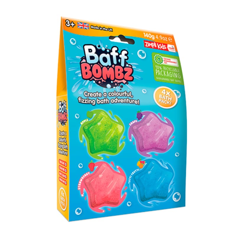 Ripley - MASAS ZIMPLI KIDS BAFF BOMBZ 4 PACK STAR
