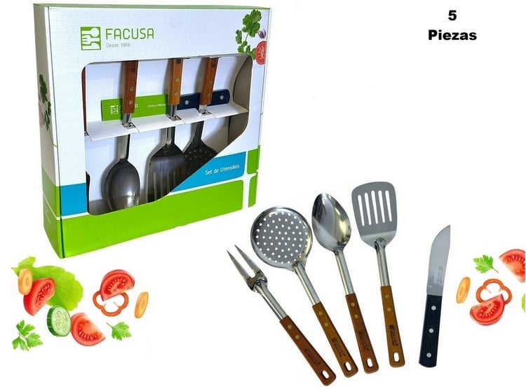 SET DE UTENSILIOS DE COCINA POR 5 PIEZAS - FACUSA - 1