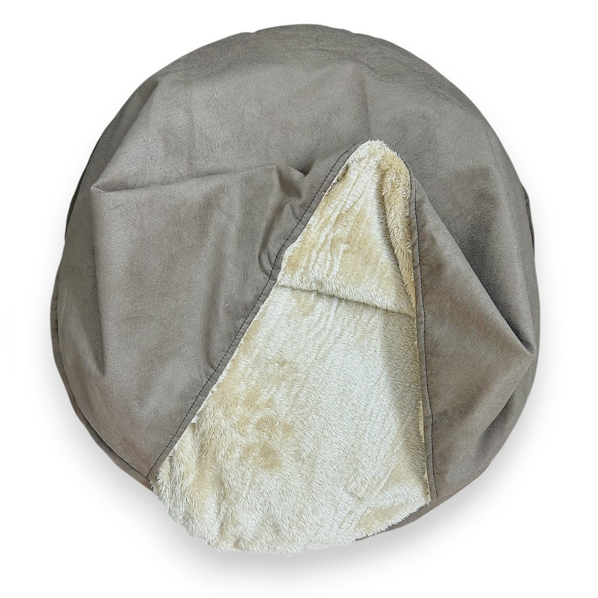 CAMA CUEVA PARA PERROS Y GATOS TALLA M - MARRÓN - 2